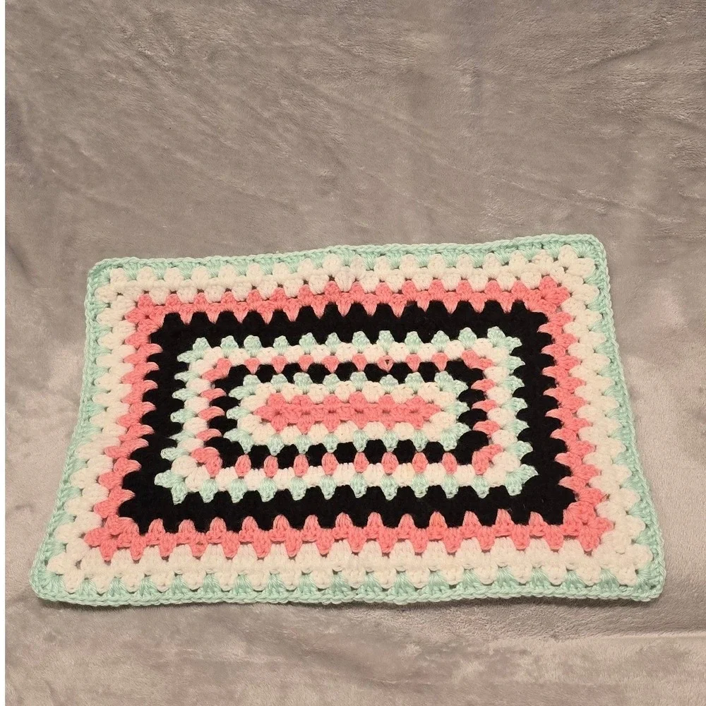 Handmade Crochet Washcloths Lot of‎ 20 Cotton Dishcloths Multi Color